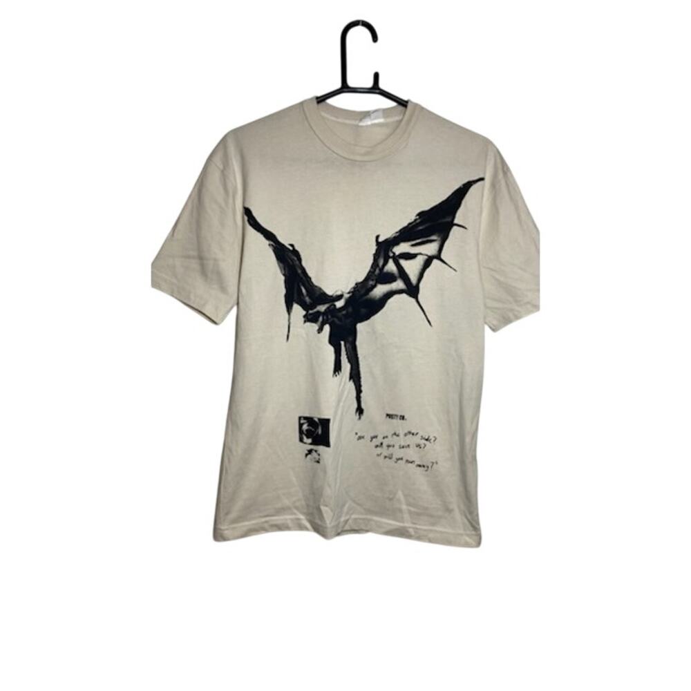 H&M x Post Malone Posty Co Cream Dragon Graphic T‑Shirt XS